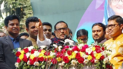 আওয়ামী লীগের সাধারণ সম্পাদক, সড়ক পরিবহণ ও সেতুমন্ত্রী ওবায়দুল কাদের