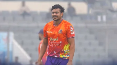 দুর্বার রাজশাহীর নতুন অধিনায়ক তাসকিন আহমেদ।   