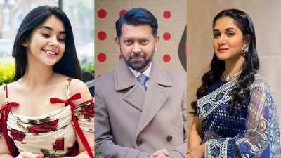 রোজা আহমেদ, তাহসান খান ও রাফিয়াত রশিদ মিথিলা। ছবি: সংগৃহীত