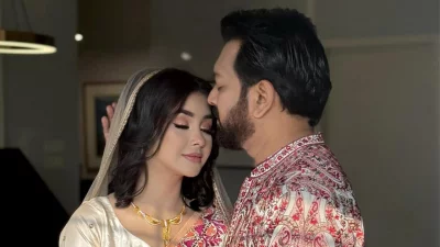 তাহসান খান ও নববধূ রোজা আহমেদ। ছবি: সংগৃহীত