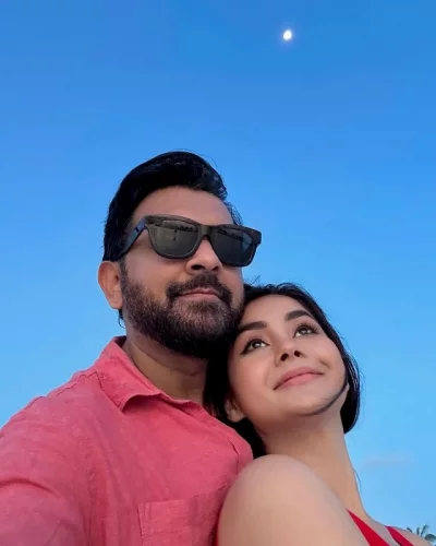 মালদ্বীপে হানিমুনে তাহসান ও রোজা। ছবি: সংগৃহীত