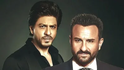 শাহরুখ খান ও সাইফ আলি খান। ছবি: সংগৃহীত