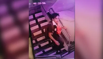সিসিটিভি ফুটেজে সাইফের ওপর হামলাকারীর ছবি ধরা পড়ে। ছবি: সংগৃহীত