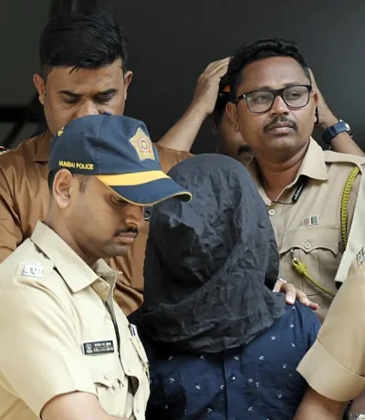 মূল অভিযুক্ত হিসেবে শরিফুল ইসলাম শেহজাদকে কোর্টে নেওয়া হচ্ছে। ছবি: সংগৃহীত