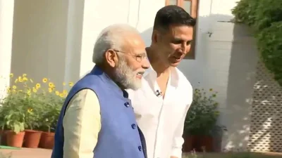 নরেন্দ্র মোদি ও অক্ষয় কুমার। ছবি: সংগৃহীত