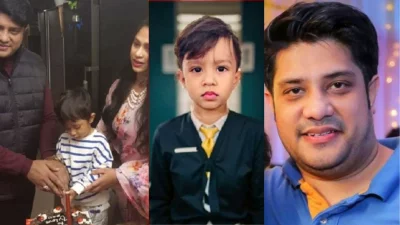 অবশেষে আড়াল ভেঙে স্বামী-সন্তান নিয়ে দেখা দিলেন চিত্রনায়িকা পপি। কোলাজ: ইত্তেফাক