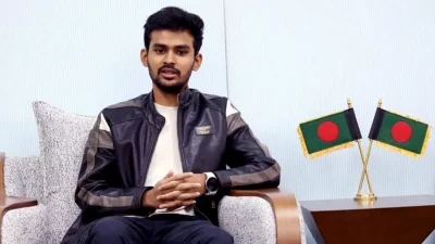 যুব ও ক্রীড়া উপদেষ্টা, আসিফ মাহমুদ সাগিব, বাহওয়ান। 