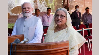 নরেন্দ্র মোদী ও শেখ হাসিনা (ফাইল ছবি)