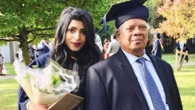 সাবেক মন্ত্রী আমির হোসেন আমু ও তার মেয়ে সুমাইয়া হোসেনে