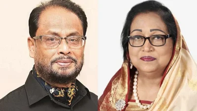 জাতীয় পার্টির চেয়ারম্যান ও সাবেক মন্ত্রী গোলাম মোহাম্মদ কাদের (জিএম কাদের) এবং তার স্ত্রী শরীফা কাদের