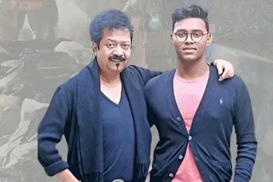 ছেলে কুমার নিবিড়ের সঙ্গে কুমার বিশ্বজিৎ। ছবি: সংগৃহীত