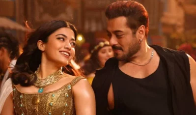 &lsquo;সিকান্দার&rsquo; সিনেমায় রাশমিকা মান্দানা ও সালমান খান। ছবি: সংগৃহীত