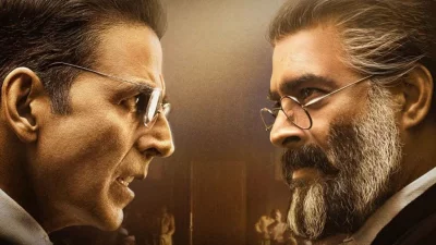‘কেশারী টু’ সিনেমায় অক্ষয় কুমার ও আর মাধবন। ছবি: সংগৃহীত