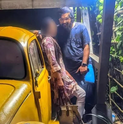 সামাজিক যোগাযোগমাধ্যমে নোবেল ও ভুক্তভোগীর একাধিক ছবি ছড়িয়ে পড়ে। ছবি: সংগৃহীত