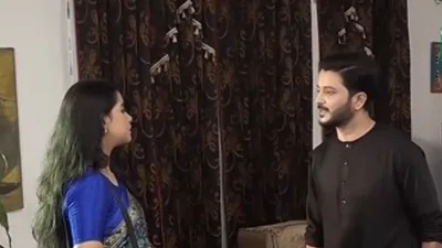 &lsquo;আবার হঠাৎ বৃষ্টি&rsquo; সিনেমার দৃশ্যে রাফিদা ও সাদী। ছবি: সংগৃহীত