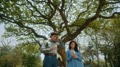 ‘উৎসব’-এর টিজারে সৌম্য জ্যোতি ও সাদিয়া আয়মান। ছবি: সংগৃহীত