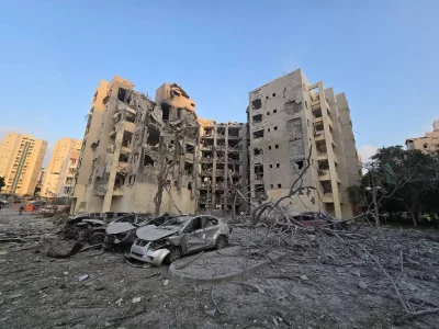 তেহরানে হামলার একটি ছবি