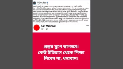 আশফাক নিপুণের ফেসবুক পোস্ট। ছবি: নির্মাতার ফেসবুক