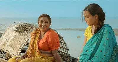 ‘পদ্মাপুরান’ ছবিতে প্রসূন আজাদ ও সাদিয়া মাহি। ছবি: সংগৃহীত
