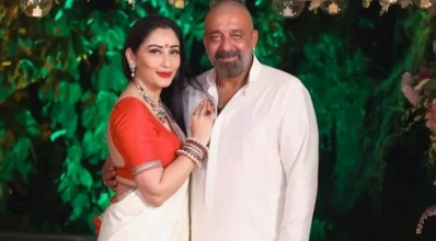 স্ত্রী মান্যতার সঙ্গে সঞ্জয় দত্ত। ছবি: সংগৃহীত