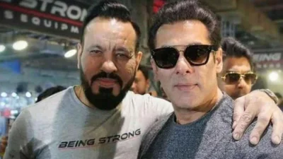সালমান খানের সঙ্গে তার দেহরক্ষী শেরা। ছবি: সংগৃহীত