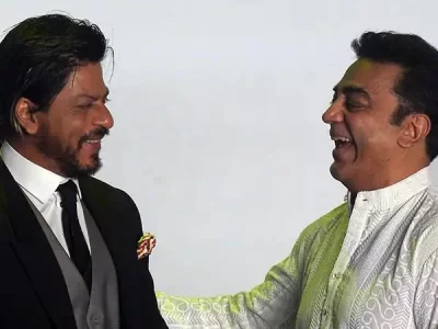 শাহরুখ খান ও কমল হাসান। ছবি: সংগৃহীত