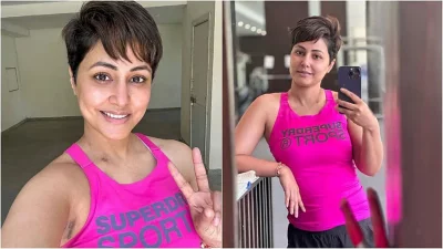 এক বছর ধরে স্তন ক্যান্সারের সঙ্গে লড়ে আবারও পর্দায় ফিরেছেন হিনা খান। ছবি: সংগৃহীত