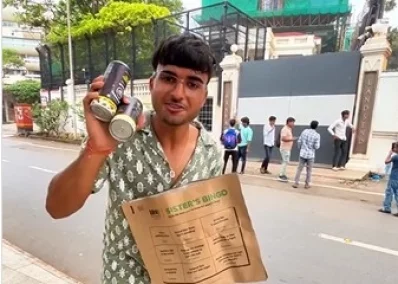 সোশ্যাল মিডিয়া ইনফ্লুয়েন্সার শুভম প্রজাপত। ছবি: ভিডিও থেকে