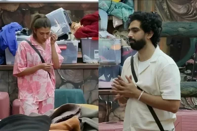 &lsquo;বিগ বস ১৯&rsquo; এর সেটে নেহাল চুড়াসামা ও আমাল মালিক। ছবি: সংগৃহীত