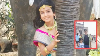 শিশু শিল্পী বীর শর্মা, (ইনসেটে) বড় ভাই শোরিয়া শর্মার সঙ্গে। ছবি: সংগৃহীত