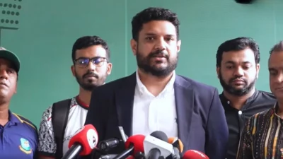 বিসিবি নির্বাচনের প্রার্থী পরিচালক শানি তানিম নাভিন। 