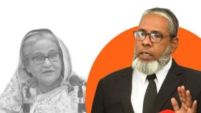 রাষ্ট্রনিযুক্ত শেখ হাসিনার আইনজীবী আমির হোসেন