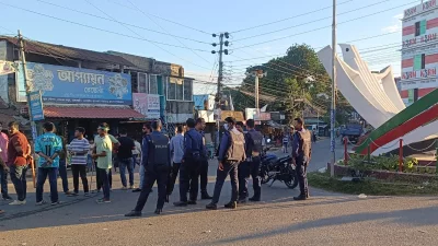 পার্বত্য জেলা পরিষদে নিয়োগে কোটা বৈষম্যের প্রতিবাদে রাঙ্গামাটিতে হরতাল চলছে। ছবি: ইত্তেফাক
