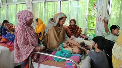 রাজশাহী মেডিকেলে চিকিৎসাধীন শিশুরা