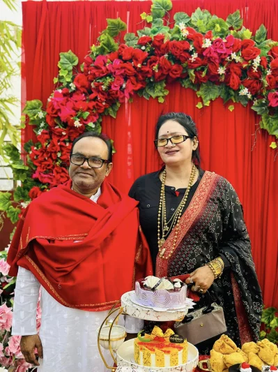 অধ্যক্ষ ড. মাহবুবুর রহমান মোল্লা ও তার স্ত্রী আফরোজা রহমান লতা