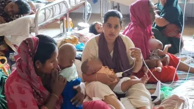 হামে আক্রান্ত শিশু 