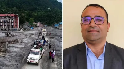 ত্রিভুবন ত্রিশুলি মাধ্যমিক বিদ্যালয়ের প্রধান শিক্ষক রাজেন্দ্র দাদাবি