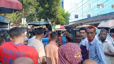 ঘটনাস্থলে ছুটে আসে পুলিশ