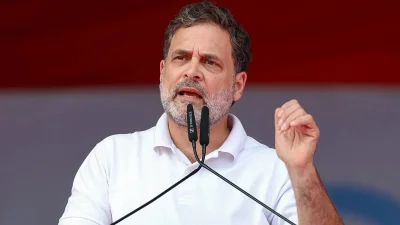 ভারতের বিরোধীদলীয় নেতা রাহুল গান্ধী।
