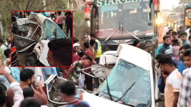 প্রাইভেটকারে বাসের ধাক্কা, একই পরিবারের ৪ জনসহ কুমিল্লায় নিহত বেড়ে পাঁচ