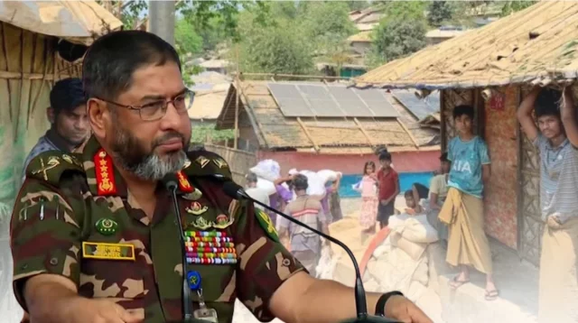 রোহিঙ্গারা পরিবেশ ধ্বংস, মাদক চোরাচালানসহ নানা অপকর্মে জড়িত: সেনাপ্রধান