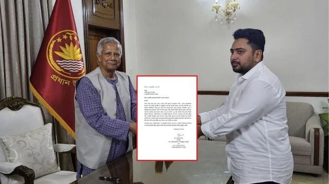 পদত্যাগপত্রে কী লিখেছেন নাহিদ ইসলাম