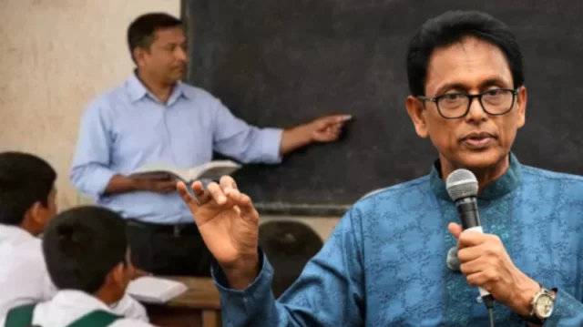 শিক্ষা এবং প্রাথমিক ও গণশিক্ষা মন্ত্রী ড. আ ন ম এহছানুল হক মিলন। গ্রাফিক্স: ইত্তেফাক