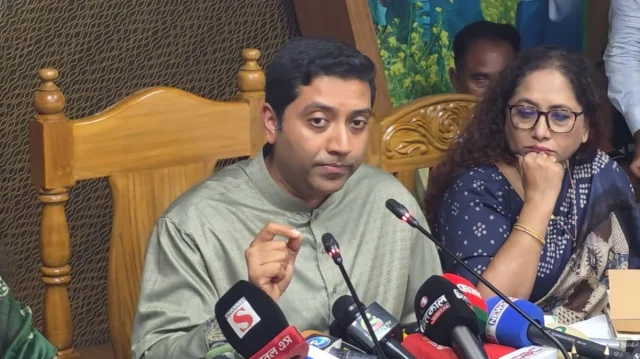 প্রাথমিক ও গণশিক্ষা প্রতিমন্ত্রী ববি হাজ্জাজ বক্তব্য রাখছেন। ছবি: ভিডিও থেকে নেওয়া