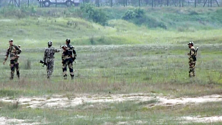 ঠাকুরগাঁওয়ের জগদল সীমান্ত থেকে চার বাংলাদেশি নাগরিককে আটক করেছে বিএসএফ। ছবি: সংগৃহীত