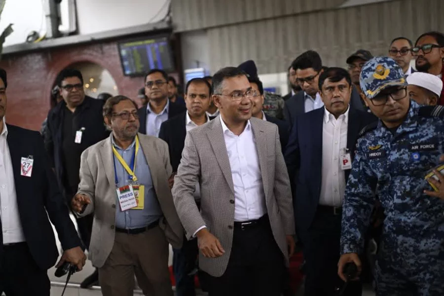 ঢাকায় বিএনপির ভারপ্রাপ্ত চেয়ারম্যান তারেক রহমান